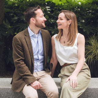 Dr Rachel Weir and Dr Simon Smail outdoors at Evergreen Medical & Wellness Clinic